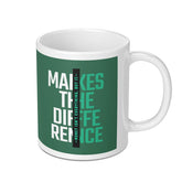 Motivational Quote Green and White Mug product